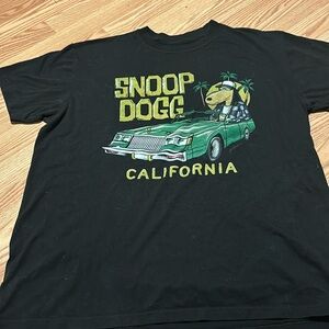 XL- Joe Cool Snoop Dogg T-Shirt - Black